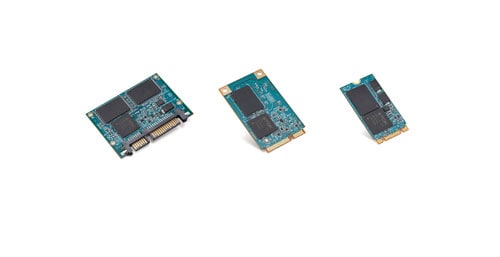 SATA 6Gbps対応の小型SSDモジュール：M.2、mSATA、HalfSlimの3シリーズの商品化